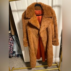 Vintage Long Belted Fur Coat